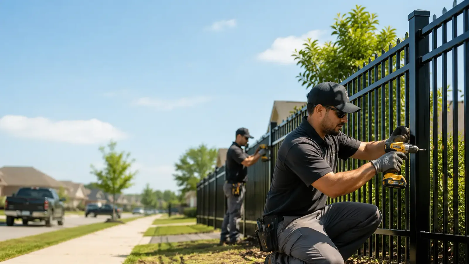 Metal Fence Installation in Brooklyn, IN